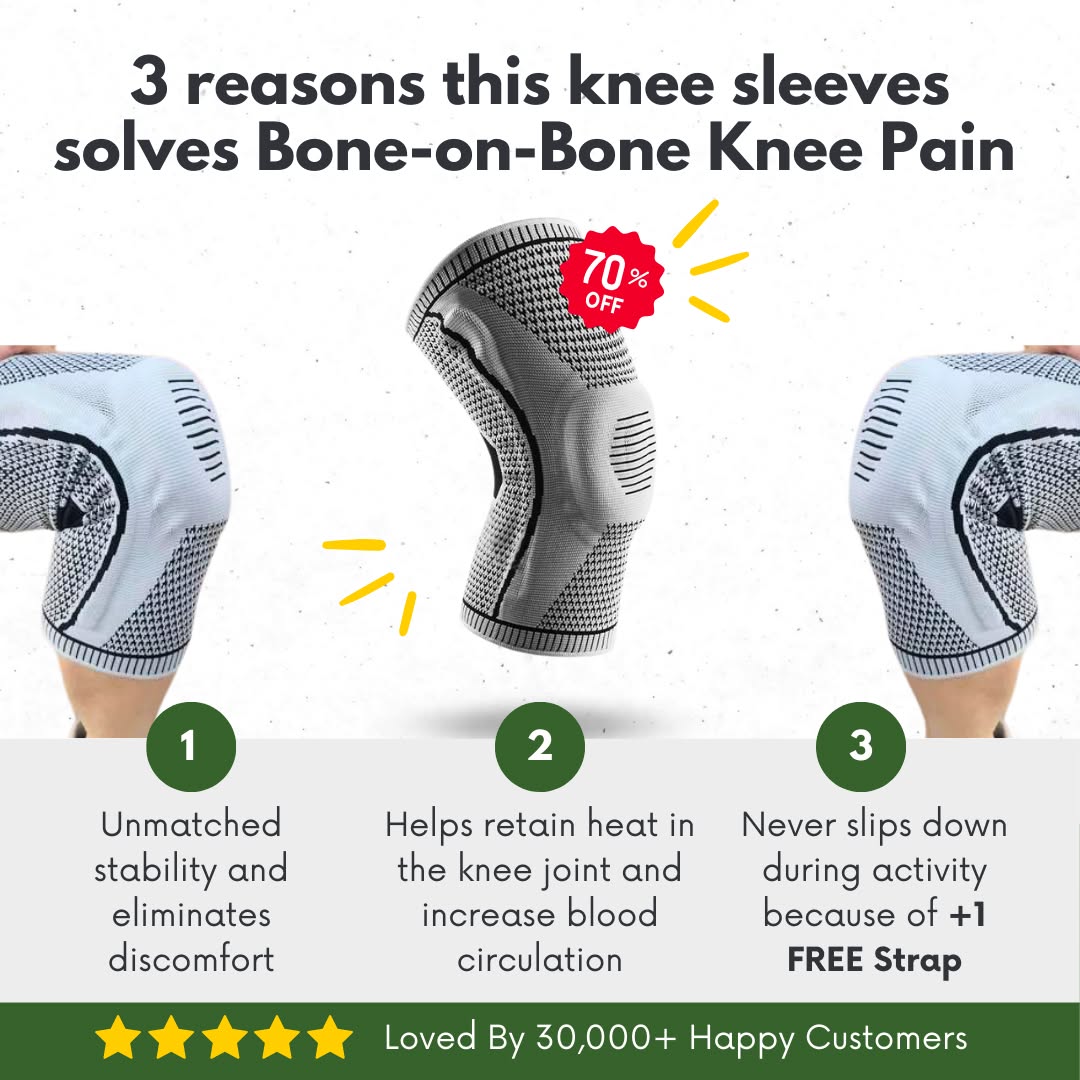 Double Compression Knee Sleeve Support for Knee Pain Sports Running Gym Joint Pain Relief Meniscus Tear Injury Recovery